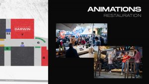 Slide de présentation du Cride Festival : Animations, restauration