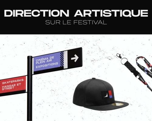 Slide de présentation du Cride Festival : merchandising - casquettes, portes clés, etc à l'effigie du festival